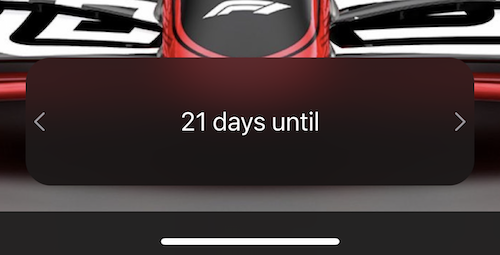 All-day countdown with smaller time units hidden